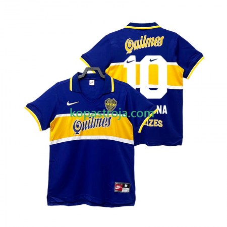 Billiga Fotbollströjor CA Boca Juniors MARADONA 10 Retro Hemma tröja 1997 1998 Kortärmad
